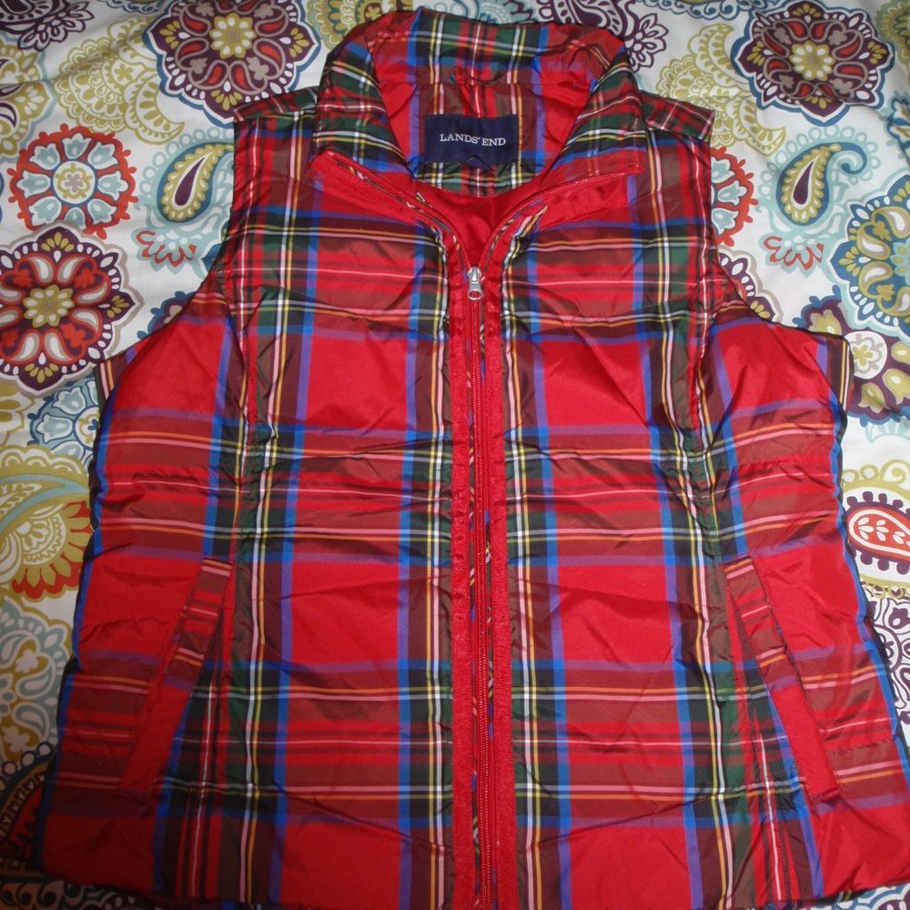Ladies Land's End Down Puffer Vest - Size L
